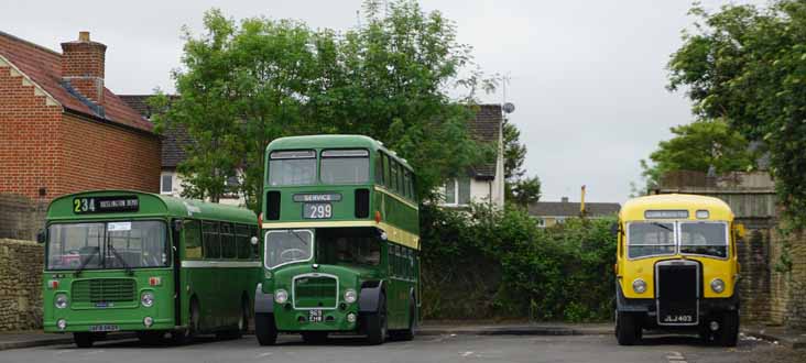 Bristol LH6L ECW 461, Bath Lodekka LD6G ECW L8515 & Bournemouth Leyland Tiger PS2 Burlingham 46